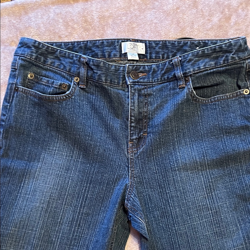 LOFT Women's Classic Blue Boot Cut Jeans